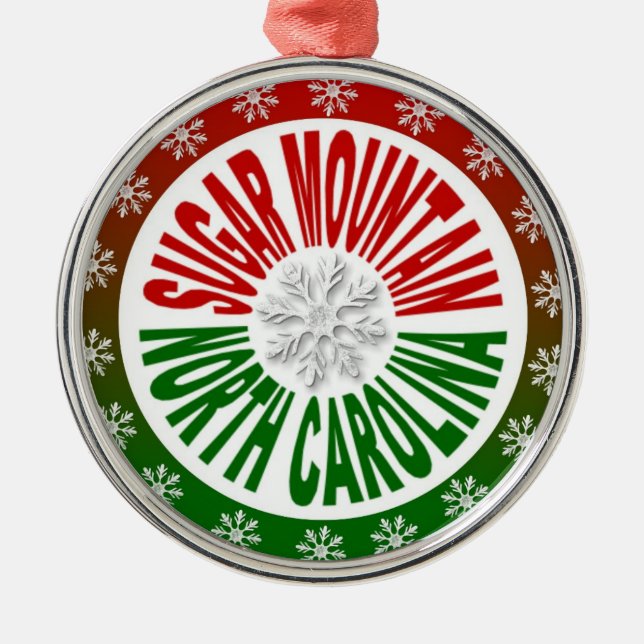 Ornamento del día de fiesta de Carolina del Norte (Frente)