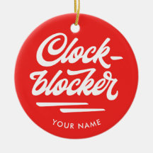 Ornamento del día de fiesta de Clockblocker