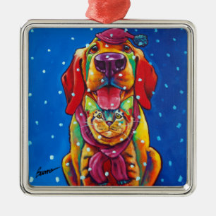 Ornamento del día de fiesta de Furries de la niev