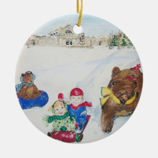 Ornamento del día de fiesta de la colina del arte