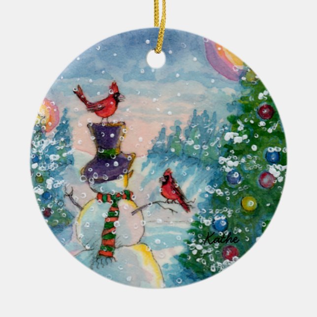 Ornamento del día de fiesta de la diversión del (Frente)