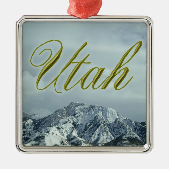 Ornamento del día de fiesta de Utah (Frente)