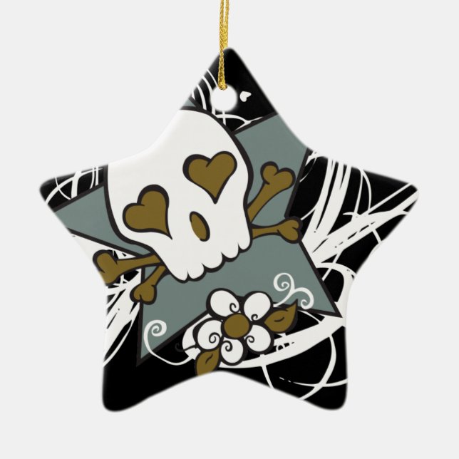 Ornamento del día de fiesta del cráneo de Fluer (Frente)