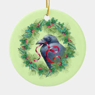 Ornamento del día de fiesta del cuervo del navidad
