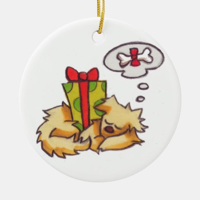 Ornamento del día de fiesta del *Customizable* el (Frente)