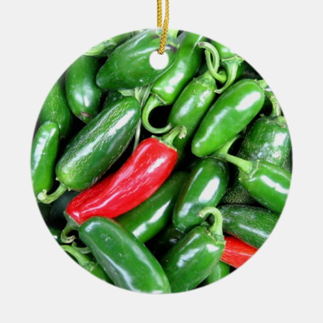 ornamento del día de fiesta del jalapeno (Frente)