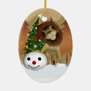 Ornamento del día de fiesta del león - ornamento
