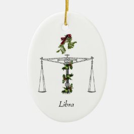 Ornamento del día de fiesta del libra