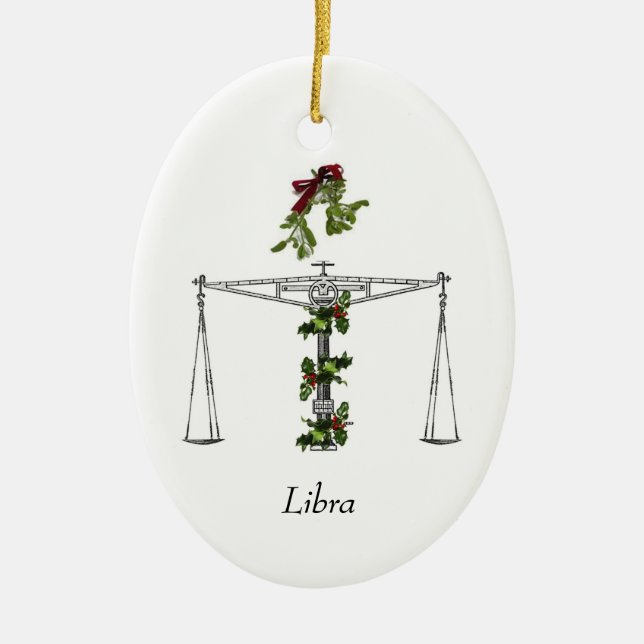 Ornamento del día de fiesta del libra (Frente)