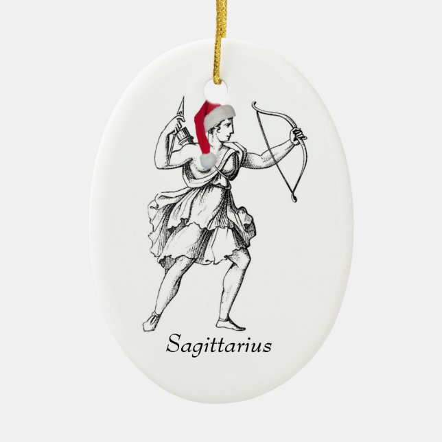 Ornamento del día de fiesta del sagitario (Frente)