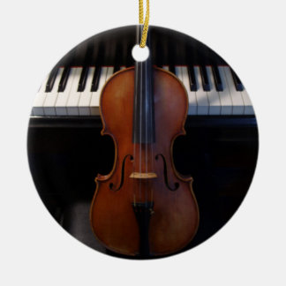 Ornamento del día de fiesta del violín y del
