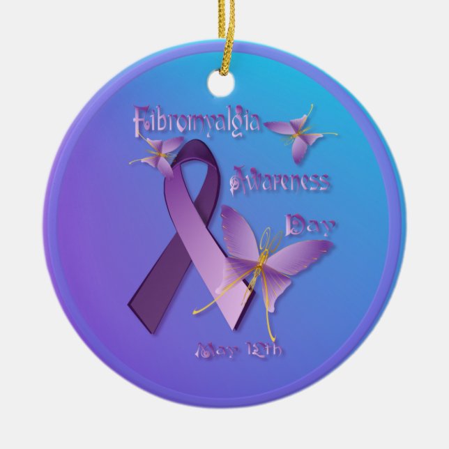 Ornamento del día de la conciencia del (Frente)