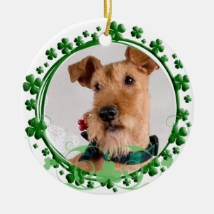 Ornamento del día de Terrier irlandés St Patrick