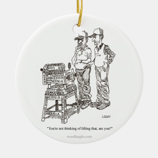 Ornamento del dibujo animado de la hernia (Frente)