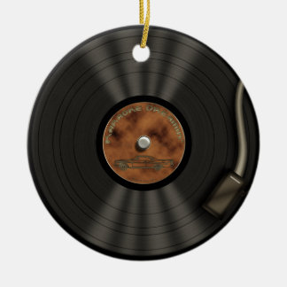 Ornamento del disco de vinilo de rey LP del