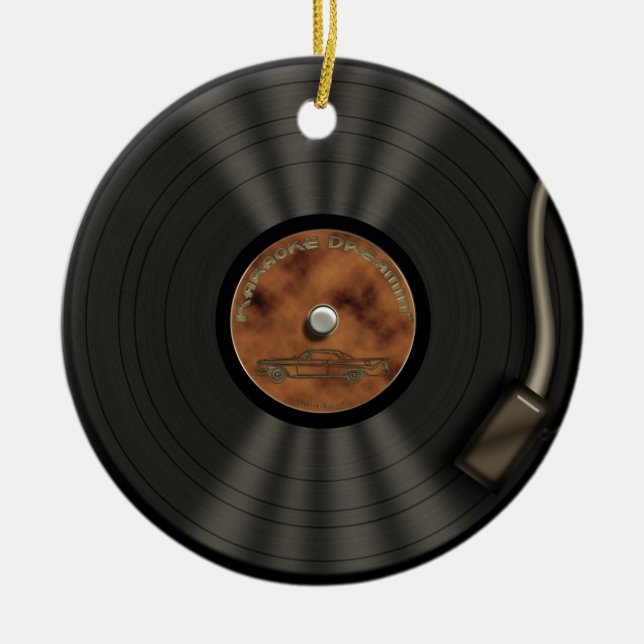 Ornamento del disco de vinilo de rey LP del (Frente)