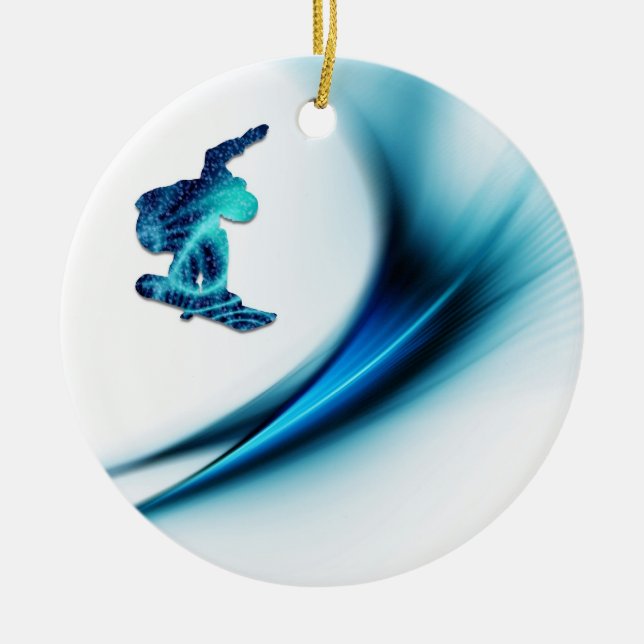 Ornamento del diseño de la snowboard (Frente)