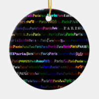 Ornamento del diseño de texto de París I