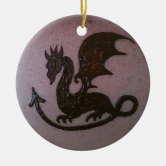 Ornamento del dragón de la alheña