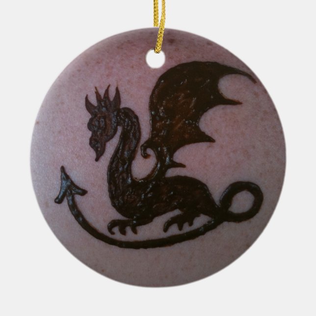 Ornamento del dragón de la alheña (Frente)