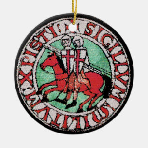 Ornamento del emblema de Templar de los caballeros