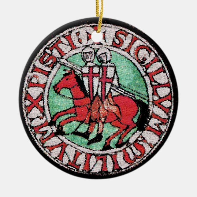 Ornamento del emblema de Templar de los caballeros (Frente)