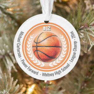Ornamento del equipo de campeones de baloncesto Mo
