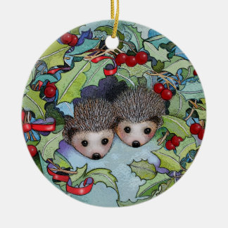Ornamento del erizo del navidad