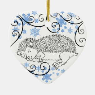Ornamento del erizo el dormir