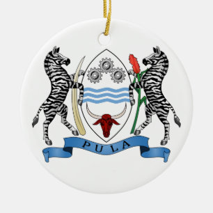 Ornamento del escudo de armas de Botswana