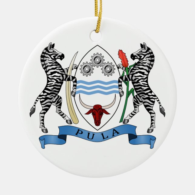 Ornamento del escudo de armas de Botswana (Frente)