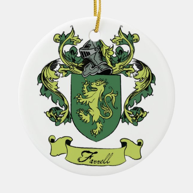 Ornamento del escudo de la genealogía de la (Frente)
