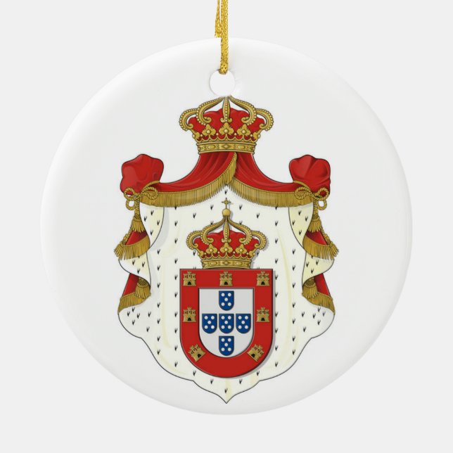 Ornamento del Escudo Real de Armas de Portugal (Atrás)