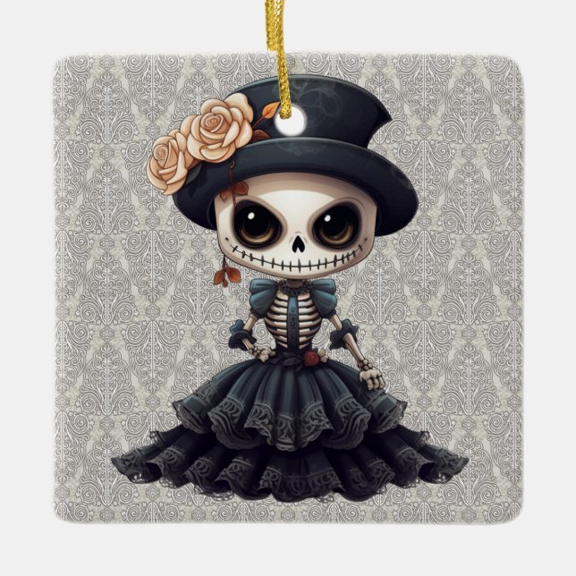 Ornamento del esqueleto de Steampunk (Anverso)