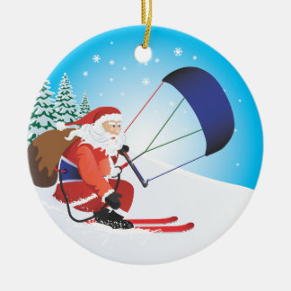 Ornamento del esquí de Santa Snowkite