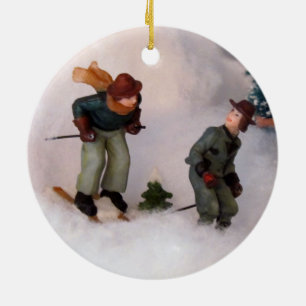 Ornamento del esquiador (Aldea de los Navidades -