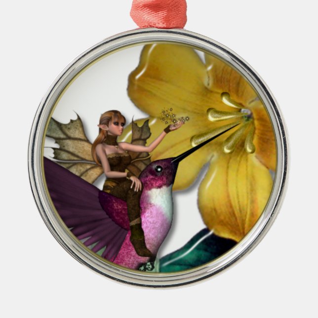 Ornamento del Faery del colibrí del KRW (Frente)