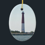 Ornamento del faro de Barnegat (Barney viejo) LBI<br><div class="desc">Faro de Barnegat,  isla de Long Beach,  New Jersey</div>