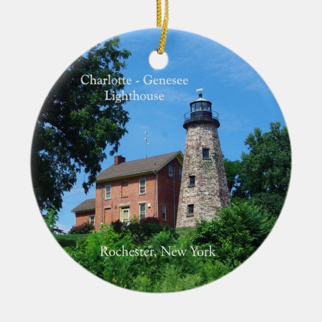 Ornamento del faro de Charlotte Genesee (Frente)