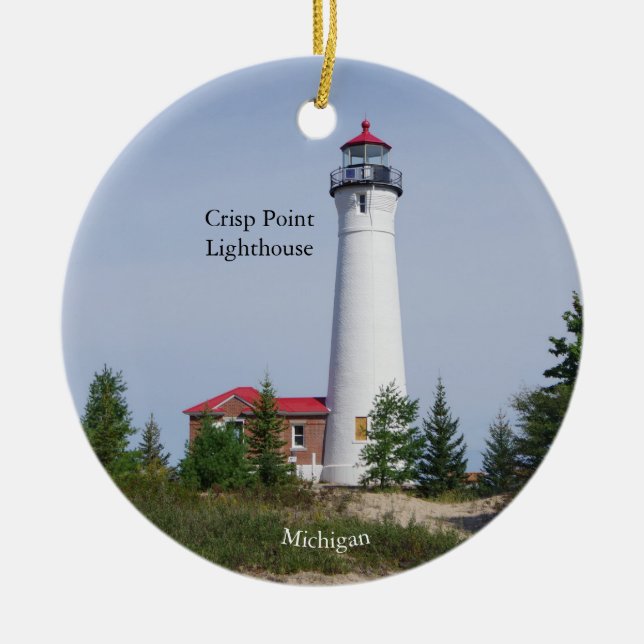 Ornamento del faro de Crisp Point (Frente)