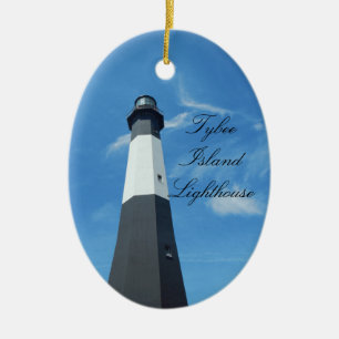 Ornamento del faro de la isla de Tybee