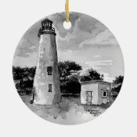 Ornamento del faro de la isla Ocracoke