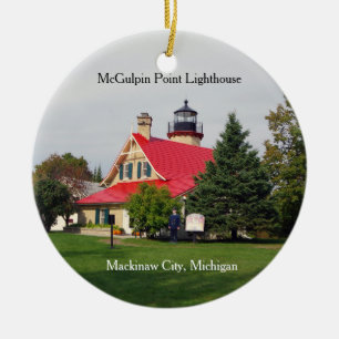 ornamento del faro de McGulpin Point (redroof)