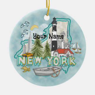 Ornamento del faro de Nueva York
