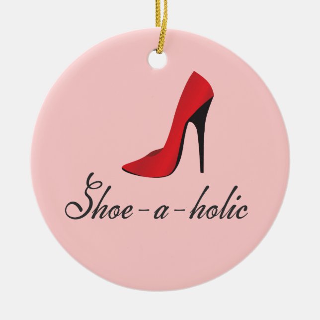 Ornamento del fashionista del Zapato-uno-holic (Frente)
