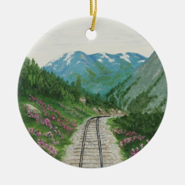 Ornamento del ferrocarril de Skagway (Frente)