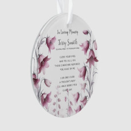 Ornamento del funeral/recuerdo conmemorativo