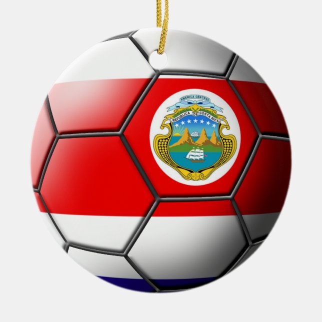 Ornamento del fútbol de Costa Rica (Frente)