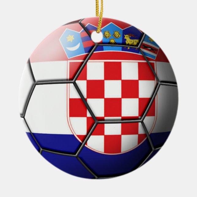 Ornamento del fútbol de Croacia (Frente)