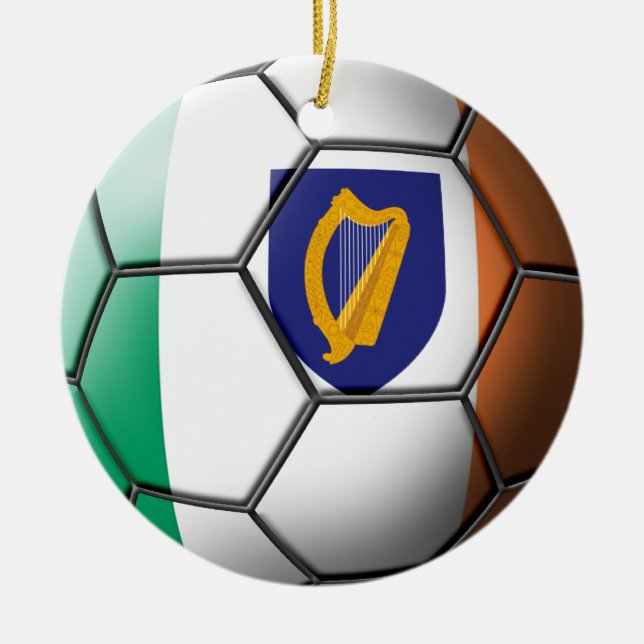Ornamento del fútbol de Irlanda (Frente)